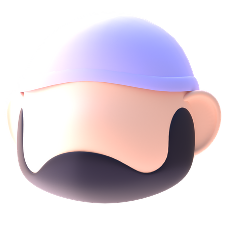 Muslim Man  3D Icon