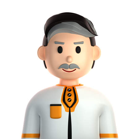 Muslim Man  3D Icon