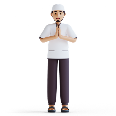 Muslim man  3D Icon