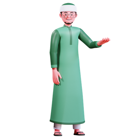 Muslim Man  3D Icon