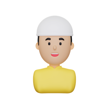 Muslim Man  3D Illustration