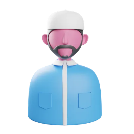 Muslim Man 3 D Illustration 3D Illustration
