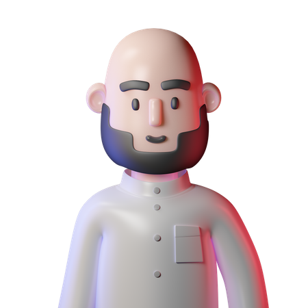 Muslim Man 3D Icon