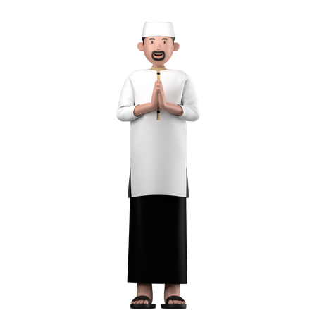 Muslim man  3D Icon