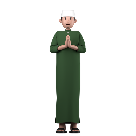 Muslim man  3D Icon