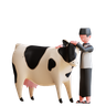 cow care 3d logos
