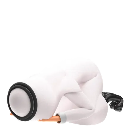 Muslim man giving praying pose  3D Illustration