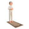 muslim man praying emoji 3d