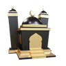 muslim mosque emoji 3d