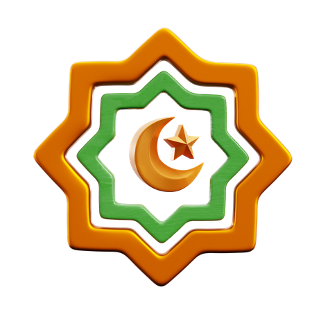 Muslim Ornament  3D Icon