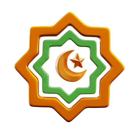 Muslim Ornament  3D Icon