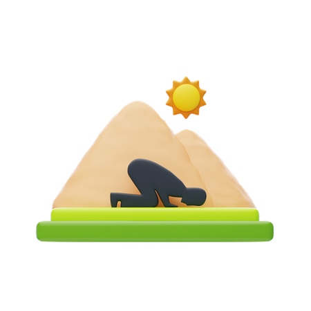 Muslim Prayer  3D Icon