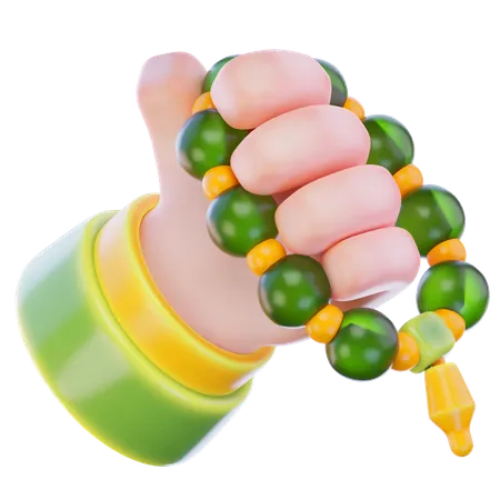 Muslim Prayer Beads  3D Icon