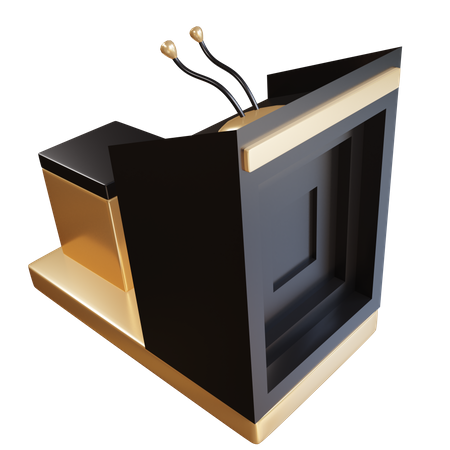 Muslim Speech Podium  3D Illustration