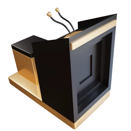 Muslim Speech Podium  3D Illustration