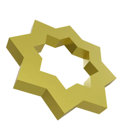 Muslim Star  3D Icon