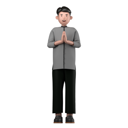 Muslim teacher  3D Icon