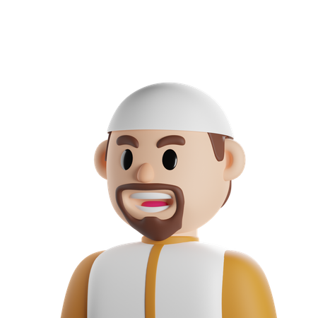 Muslim Uncle  3D Icon