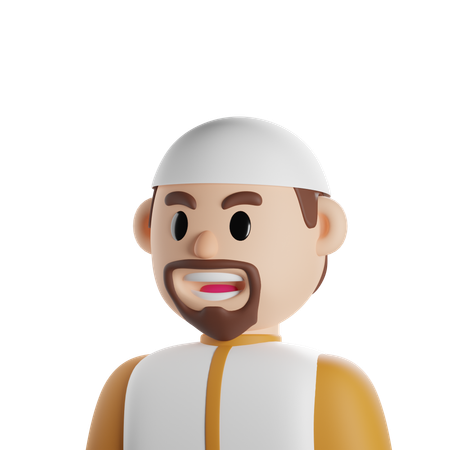 Muslim Uncle  3D Icon