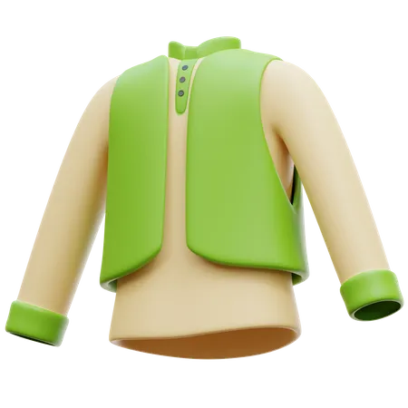 Muslim Wear  3D Illustration