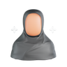 woman with hijab 3d illustration