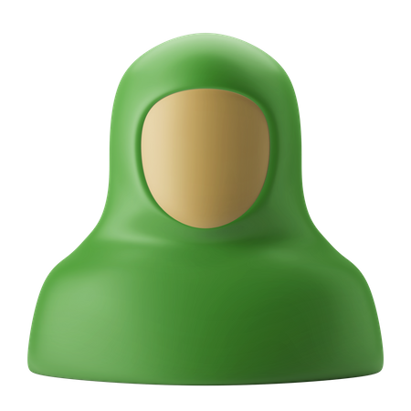 Muslim Woman  3D Icon