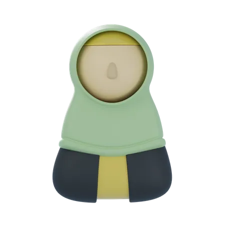 Muslim Woman  3D Icon