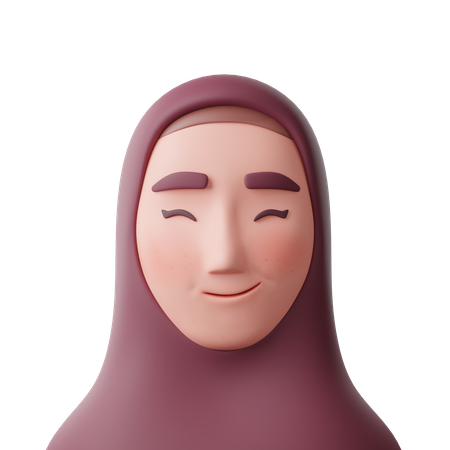 Muslim Woman  3D Icon