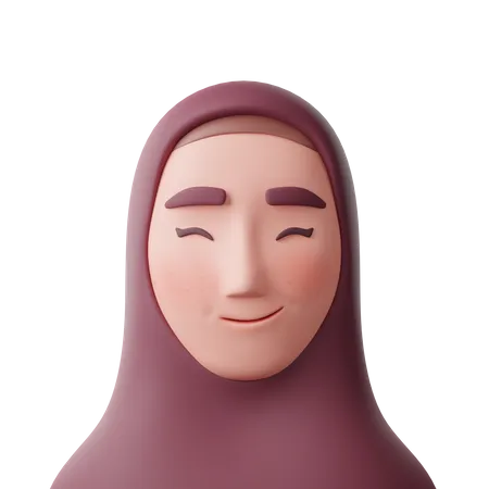 Muslim Woman  3D Icon