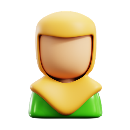 Muslim Woman  3D Icon