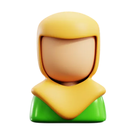 Muslim Woman  3D Icon