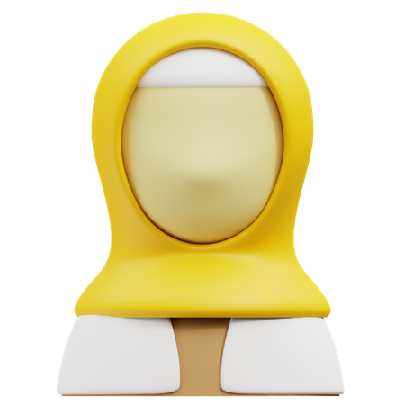 Muslim Woman  3D Icon