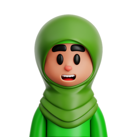 Muslim Woman  3D Icon