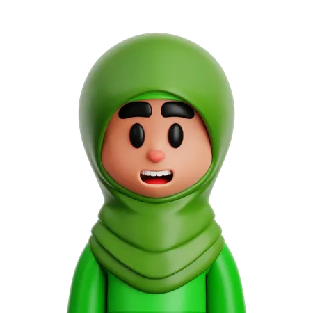 Muslim Woman  3D Icon