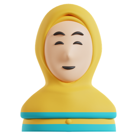 Muslim Woman  3D Icon