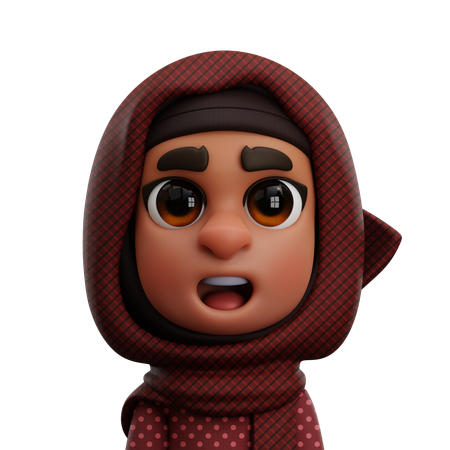 MUSLIM WOMAN  3D Icon