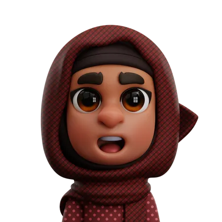 MUSLIM WOMAN  3D Icon