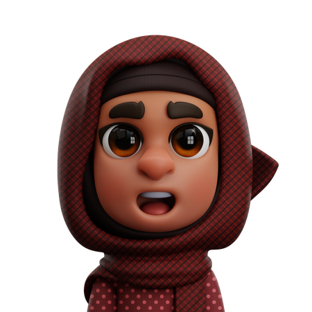 Muslim Woman  3D Icon