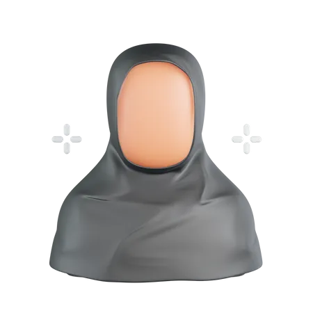 Muslim Woman  3D Icon