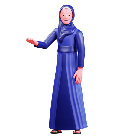 Muslim Woman  3D Icon