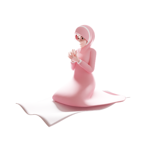 Muslim Woman  3D Icon