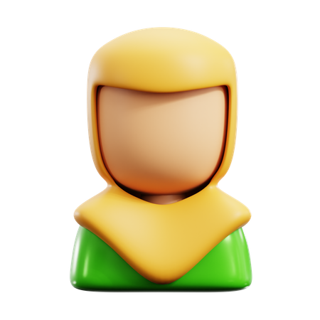 Muslim Woman  3D Icon