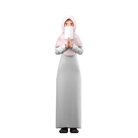 Muslim woman  3D Illustration