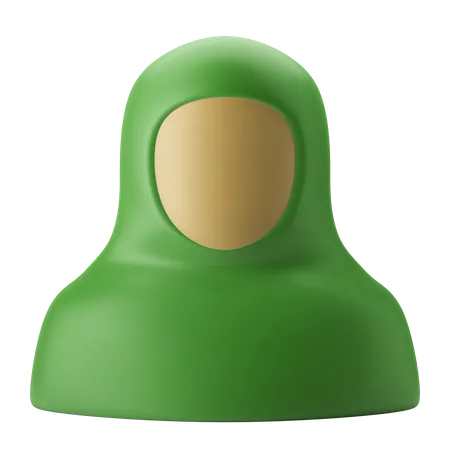 Muslim Woman 3 D Icon Illustration 3D Icon
