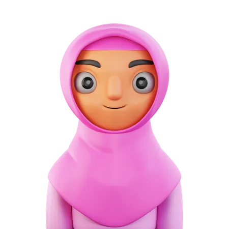 Muslim Woman  3D Icon