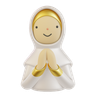 muslim woman with salam hand gesture emoji 3d