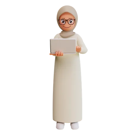 3 D Muslim Woman 3D Illustration