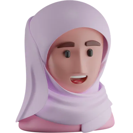 Muslimah  3D Icon