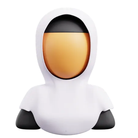 Muslimah avatar  3D Icon