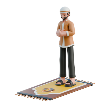 Muslime beten  3D Icon